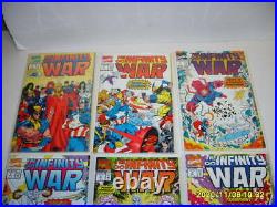 INFINITY GAUNTLET WAR CRUSADE #1-6 ALL FULL RUNS LOT Thanos NM 18 Comic Set