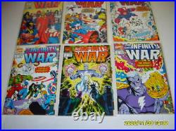 INFINITY GAUNTLET WAR CRUSADE #1-6 ALL FULL RUNS LOT Thanos NM 18 Comic Set