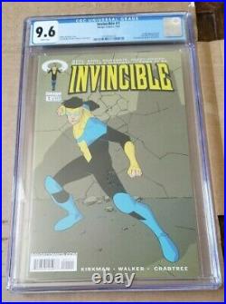 INVINCIBLE lot, set, 0 to 144, plus extras and variants, #1 CGC 9.6, all NM