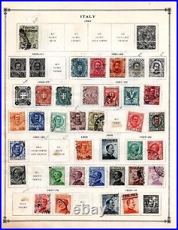 ITALY 1863-1930s COLLECTION OF 250+ STAMPS ALMOST ALL USED, FEW MINT