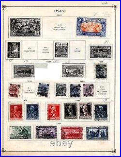 ITALY 1863-1930s COLLECTION OF 250+ STAMPS ALMOST ALL USED, FEW MINT