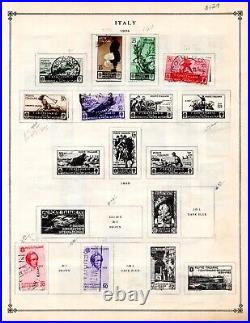 ITALY 1863-1930s COLLECTION OF 250+ STAMPS ALMOST ALL USED, FEW MINT