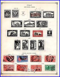 ITALY 1863-1930s COLLECTION OF 250+ STAMPS ALMOST ALL USED, FEW MINT