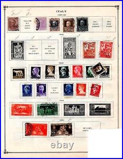 ITALY 1863-1930s COLLECTION OF 250+ STAMPS ALMOST ALL USED, FEW MINT