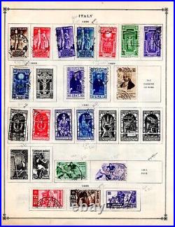 ITALY 1863-1930s COLLECTION OF 250+ STAMPS ALMOST ALL USED, FEW MINT