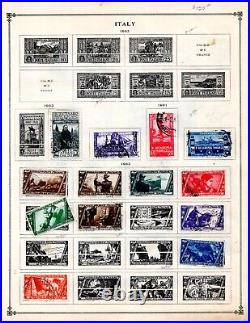 ITALY 1863-1930s COLLECTION OF 250+ STAMPS ALMOST ALL USED, FEW MINT