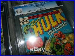 Incredible Hulk Cgc Lot Of 4 All 9.6 Mint Cases Nice Collection