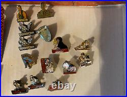 Indiana Jones Pins Lot Of 70 Plus Pins In Box Disney Hard To Find See All Pics
