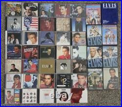 Instant ELVIS PRESLEY Collection! 35 CD + 8 DVD lot Hits, Gospel, Christmas