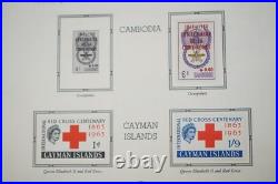 International Red Cross Collection Of 300+ Stamps All Mint On Scott Pages