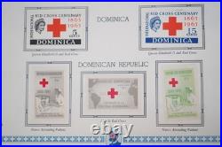 International Red Cross Collection Of 300+ Stamps All Mint On Scott Pages