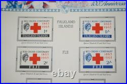 International Red Cross Collection Of 300+ Stamps All Mint On Scott Pages
