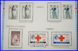International Red Cross Collection Of 300+ Stamps All Mint On Scott Pages
