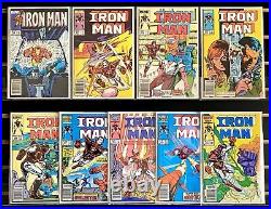 Iron Man 199-209 Lot All Mark Jewelers Insert Rare HTF (1985) Marvel Comics