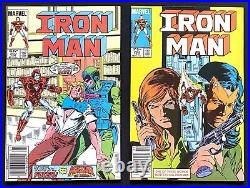 Iron Man 199-209 Lot All Mark Jewelers Insert Rare HTF (1985) Marvel Comics