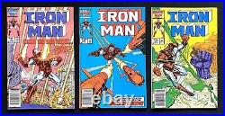 Iron Man 199-209 Lot All Mark Jewelers Insert Rare HTF (1985) Marvel Comics