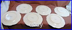 JC Penney Chris Madden Corvella Ivory Collection Dinner Plates Lot of 6 C1126