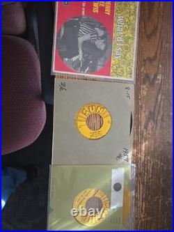 Jerry Lee Lewis Sun 1950s 45 Lot 7 Total All In Exellent Condition. Commonly