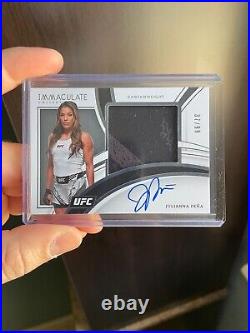 Julianna Peña Premium Memorabilia Auto /99 2022 Panini Immaculate UFC #PA-JPN