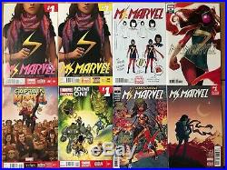 Kamala Khan Lot MS. MARVEL #1 2014 NM Variant Captain 17 ALL-NEW NOW POINT ONE