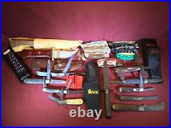 Knife Lot 13 Vintage 2 Case XX Camillus Old Timer 96OT Boker Barlow Gesco FLAW