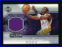 Kobe Bryant 2003-04 Upper Deck Diamond All-star Lineup Staples Threads Jersey