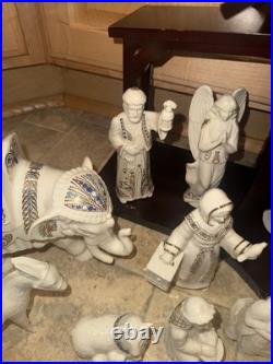 LENOX CHINA JEWEL 26 PC NATIVITY SET ALL PIECES ARE MINT WithRARE DOVE SELLER