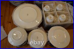 LENOX ERIN SET of 12 DEBUT COLLECTION FINE BONE CHINA 57 PIECE MINT
