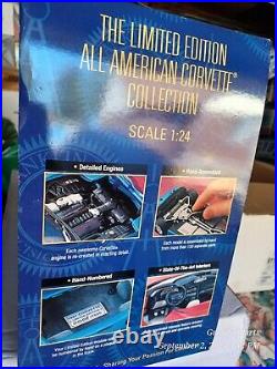 LIMITED EDITION FRANKLIN MINT All-American Corvette Collection 124 Display NIB