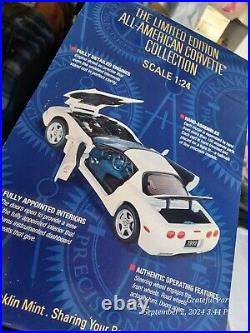 LIMITED EDITION FRANKLIN MINT All-American Corvette Collection 124 Display NIB
