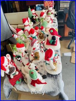 LOT (14)Hallmark Christmas Animated Snowman Jingle Pals Vintage-present ALL WORK
