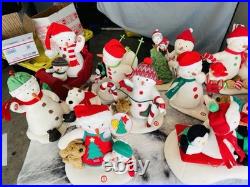 LOT (14)Hallmark Christmas Animated Snowman Jingle Pals Vintage-present ALL WORK