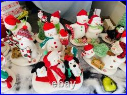LOT (14)Hallmark Christmas Animated Snowman Jingle Pals Vintage-present ALL WORK