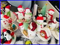 LOT (14)Hallmark Christmas Animated Snowman Jingle Pals Vintage-present ALL WORK