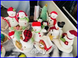 LOT (14)Hallmark Christmas Animated Snowman Jingle Pals Vintage-present ALL WORK