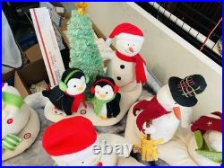 LOT (14)Hallmark Christmas Animated Snowman Jingle Pals Vintage-present ALL WORK