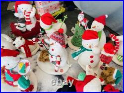 LOT (14)Hallmark Christmas Animated Snowman Jingle Pals Vintage-present ALL WORK