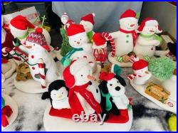LOT (14)Hallmark Christmas Animated Snowman Jingle Pals Vintage-present ALL WORK