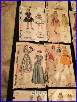 LOT 28 Vintage SEWING PATTERNS 1940'S/50'S All Brands Women/Men/Children/Babies