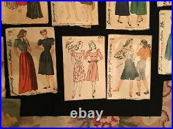 LOT 28 Vintage SEWING PATTERNS 1940'S/50'S All Brands Women/Men/Children/Babies