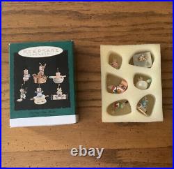 LOT 6 New HALLMARK Miniature Ornament TINY TREASURES Mice 6 In Each 1992 1997
