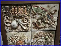 LOT 8+2, Picturesque Harmony Kingdom Art Tile Collection Noah's Park, FREE SHIP