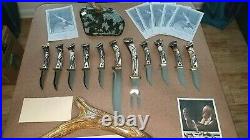 LOT Large Collection of Ted Miller Knives, Immaculate All Beautiful Certified