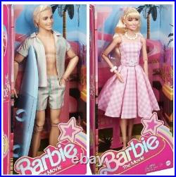 LOT OF 2 Barbie The Movie Collectible Doll Margot Robbie&Ken Withsurf board