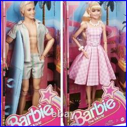 LOT OF 2 Barbie The Movie Collectible Doll Margot Robbie&Ken Withsurf board