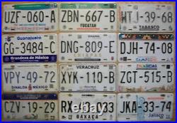 LOT OF 32 MEXICAN LICENSE PLATES All 31 states plus Mexico DF