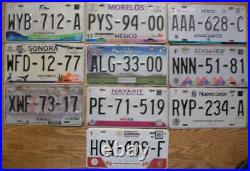 LOT OF 32 MEXICAN LICENSE PLATES All 31 states plus Mexico DF