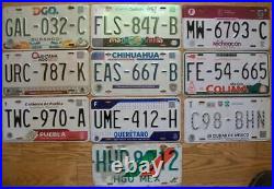 LOT OF 32 MEXICAN LICENSE PLATES All 31 states plus Mexico DF