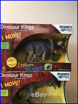 LOT OF 6 Discovery Channel Dinosaur Kings I MOVE VELOCIRAPTOR T-REX ALL NIBOX