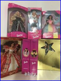 LOT of 7 Collectible Barbie Dolls All New in Unopened Box